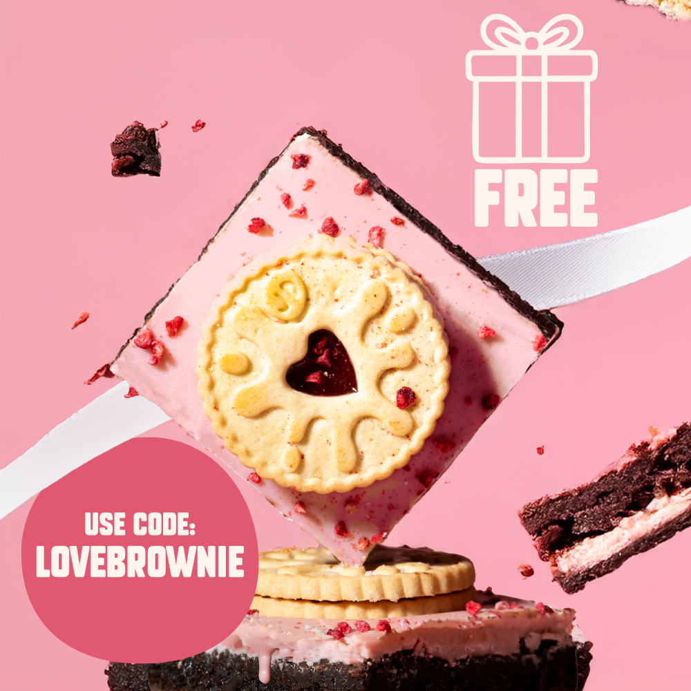 Single Jammie Dodger Brownie