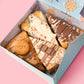 Batch’d cookie pies gift box featuring Biscoff, Kinder & Nutella, Milkybar, and Terry’s cookie dough pies