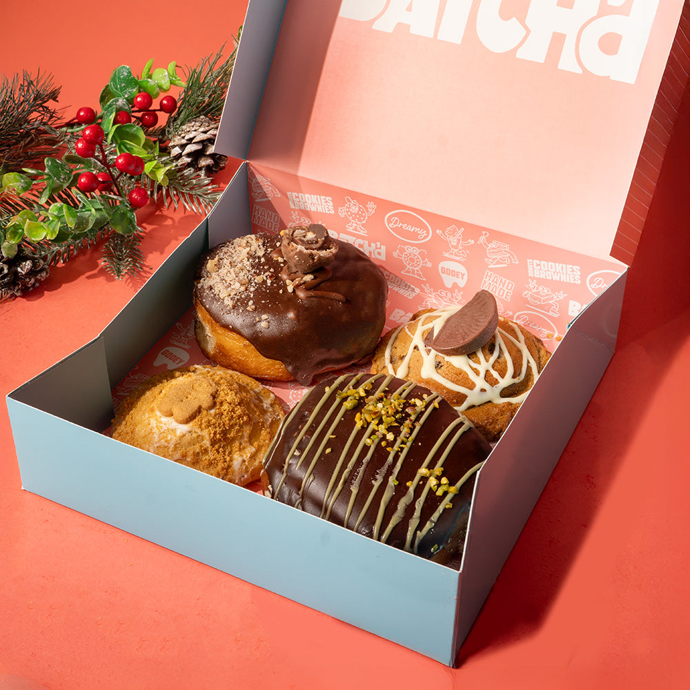 Donut & Cookie 4 Box - Christmas Wish