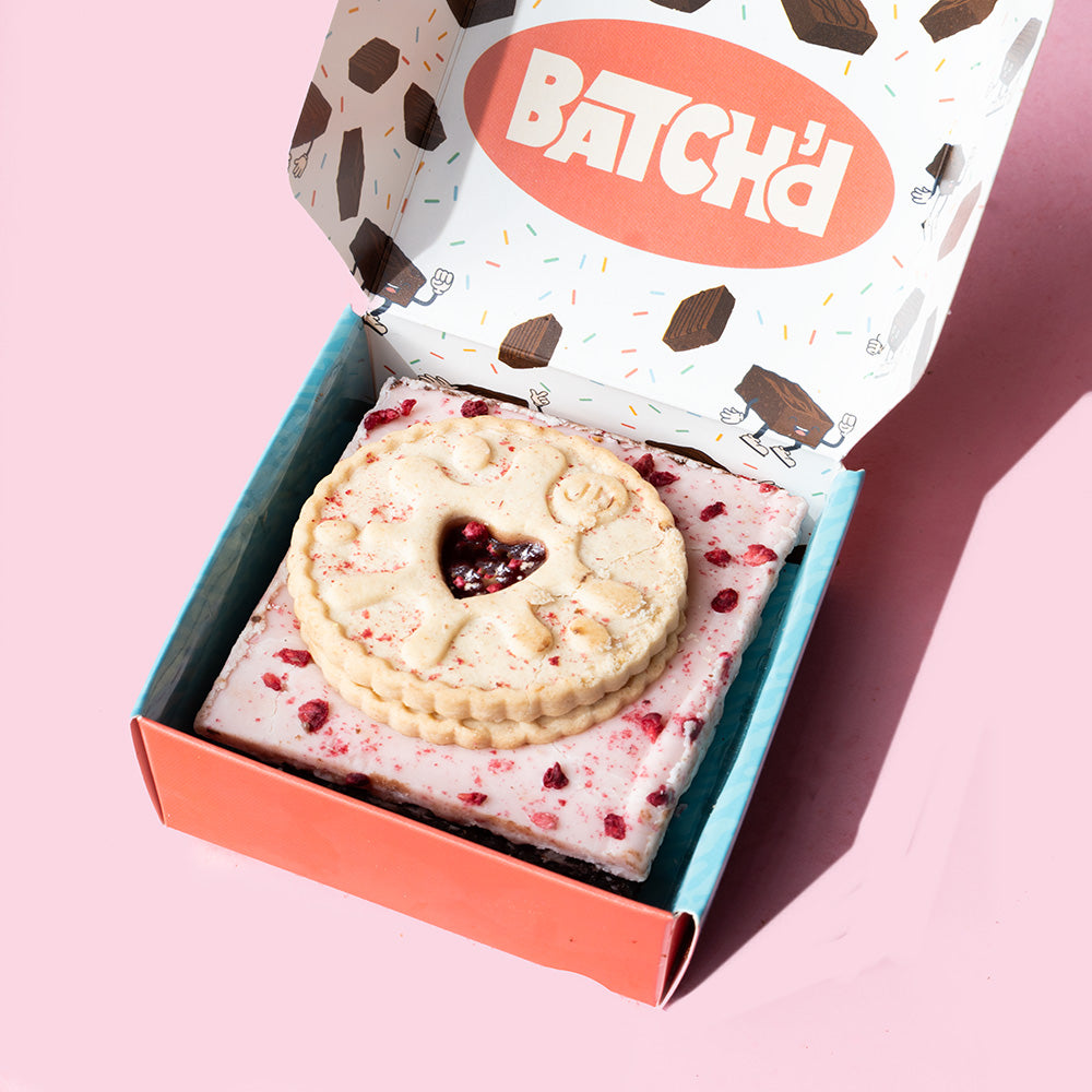 Single Jammie Dodger Brownie