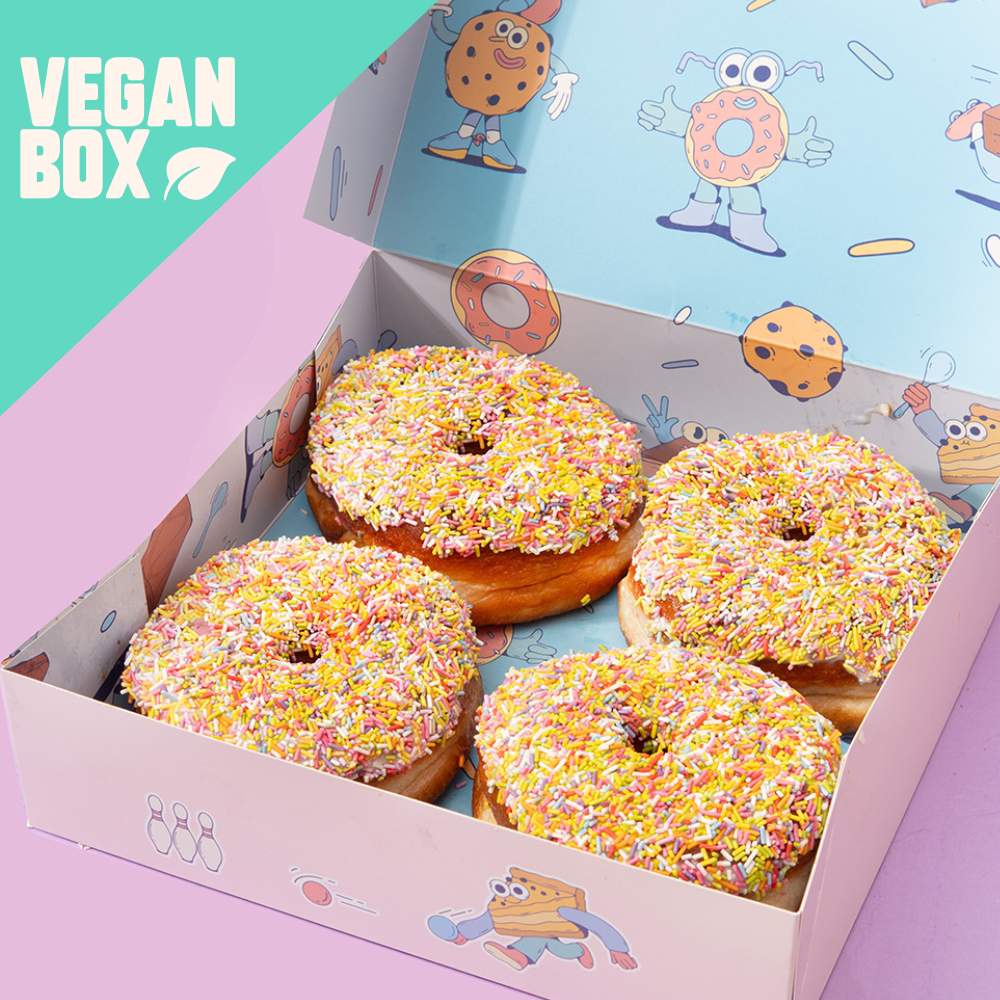 Vegan Donut 4 Box - Sprinkles Ring